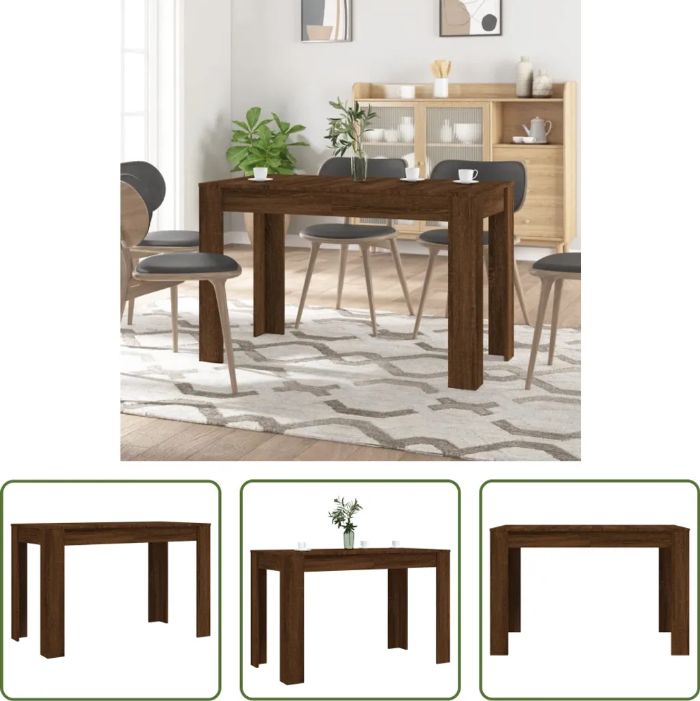 Tavolo da Pranzo Rovere Marrone 120x60 cm | The Living Store Online