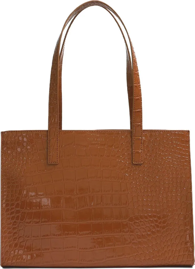 Ted Baker borsetta Welona Croc Effect Elongated Icon Bag Tan marrone chiaro
