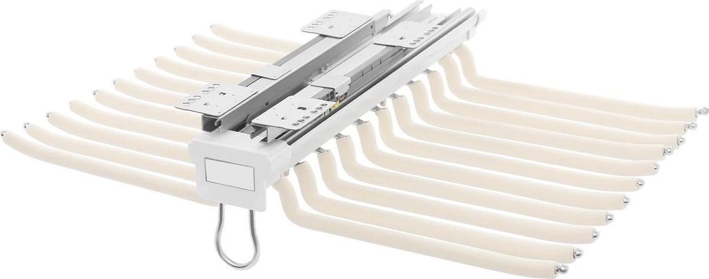 Ausziehbarer Hosenhalter - Kleiderschrank-Einsatz - 22 Stangen Doppelreihe - Tragkraft 15 kg - Breite 59 cm Tiefe 46 cm - Aluminiumlegierung/Stahl ...