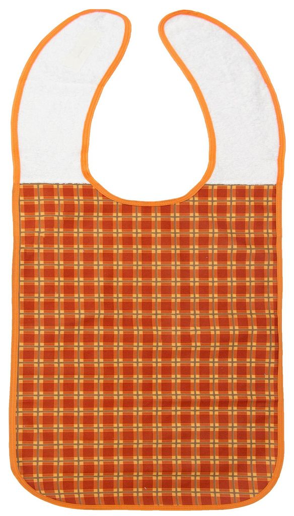 Lätzchen für Erwachsene, 45x107 cm, orange, 100% Polyester Produktbild 