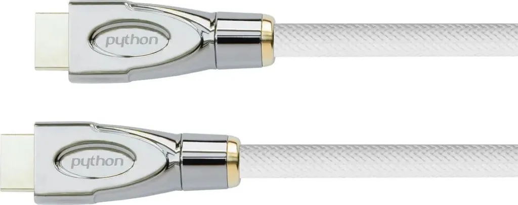 Cavo HDMI 4K Python 3m - Design in Nylon Bianco per Case Moderne