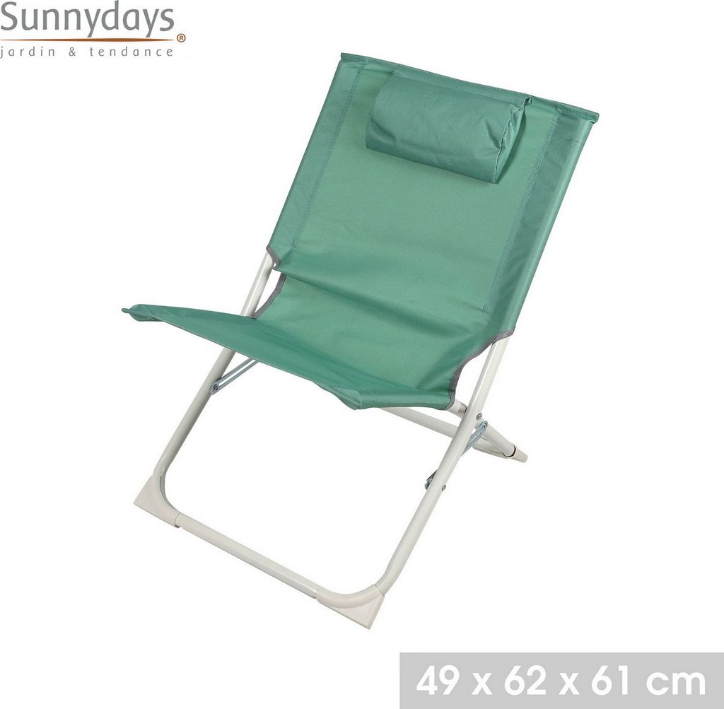 Sunnydays 49x62x61 cm Strandstuhl Strandhocker Campingstuhl Produktbild 