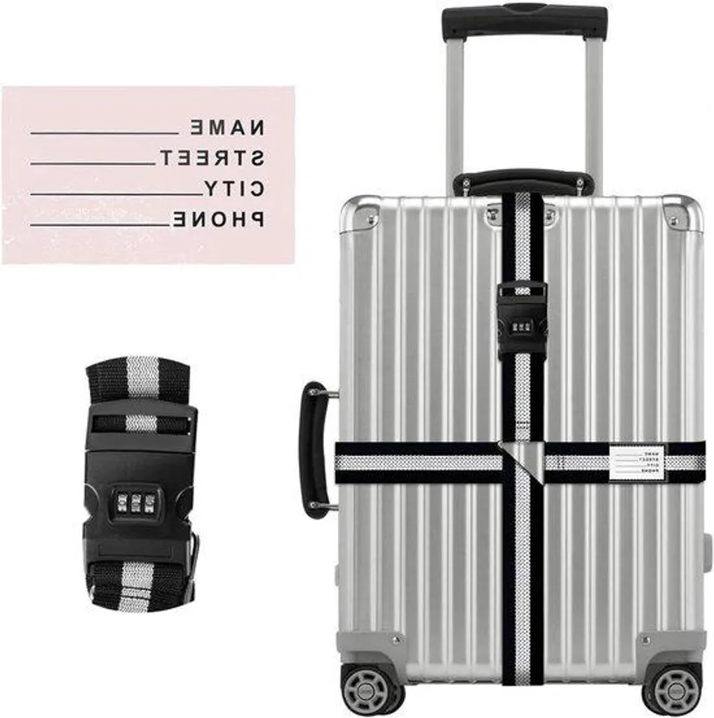 Sangles de valise avec cadenas à combinaison nylon renforcé réglable