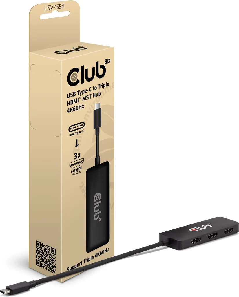 Club3D CSV-1554 Hub USB-C 3 Monitor HDMI | Estetica e Performance
