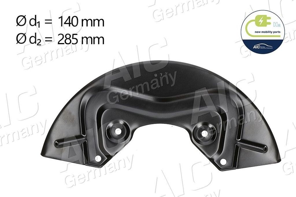 AIC Spritzblech Bremsscheibe für VW Caddy III Kombi (2KB, 2KJ, 2CB, 2CJ) Vorne Links Vorne Rechts 57605 Ankerblech