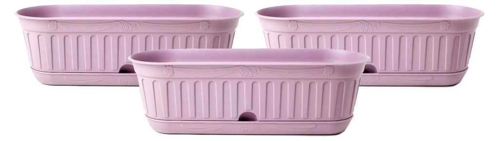 Etika Big - Lot de 3 jardinières, couleur lavande Image du produit 