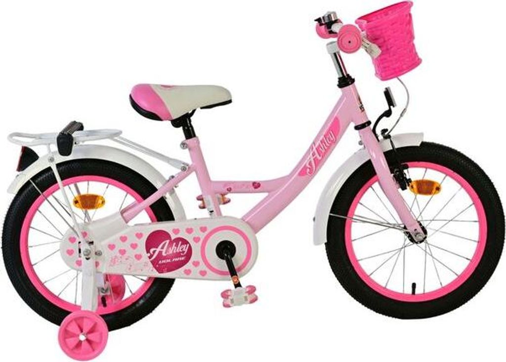 Volare Ashley Kinderfahrrad - Mädchen - 16 Zoll - Rosa
