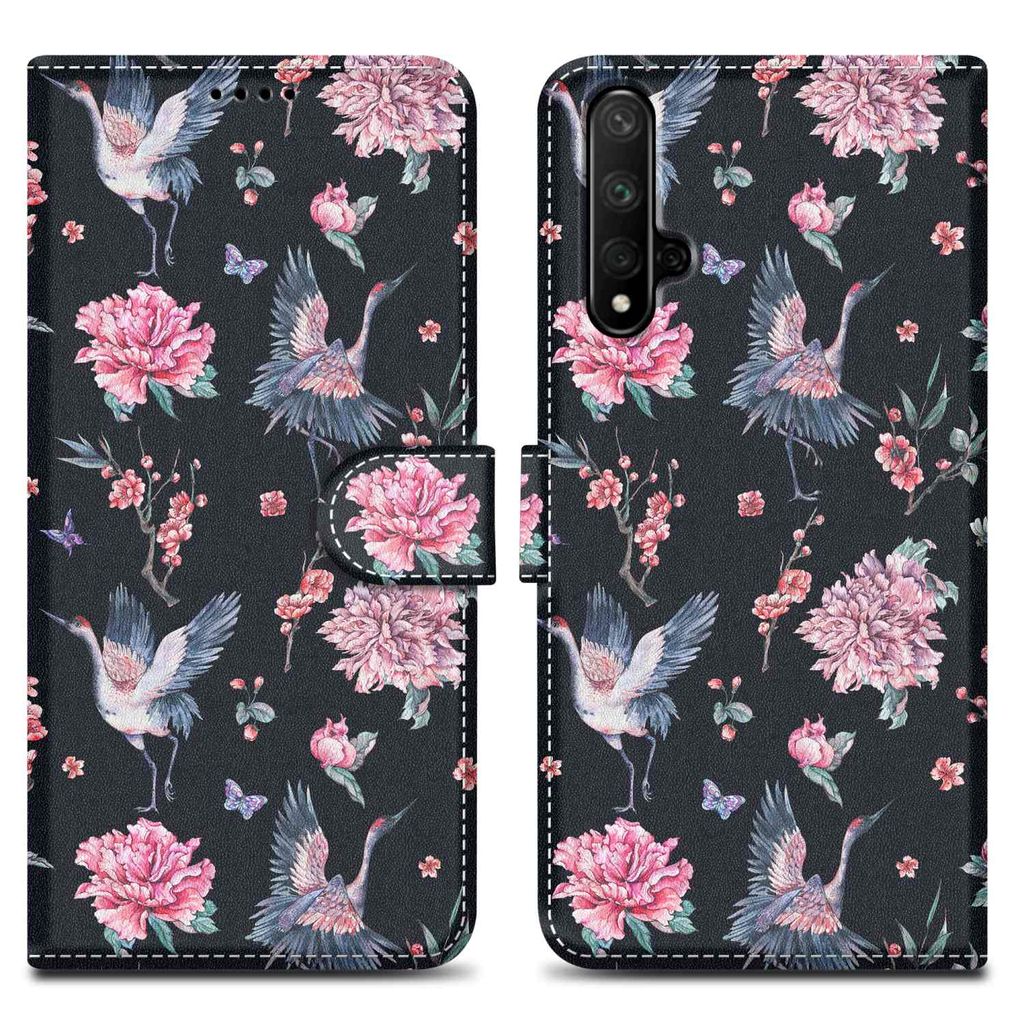 KSQ Custodia Huawei Nova 5T, Honor 20/20S con Tasca Porta Carte