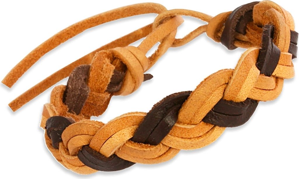 Teenie-Weenie Armband Leder Armschmuck braun hellbraun Kinder Jugend LAC128BK