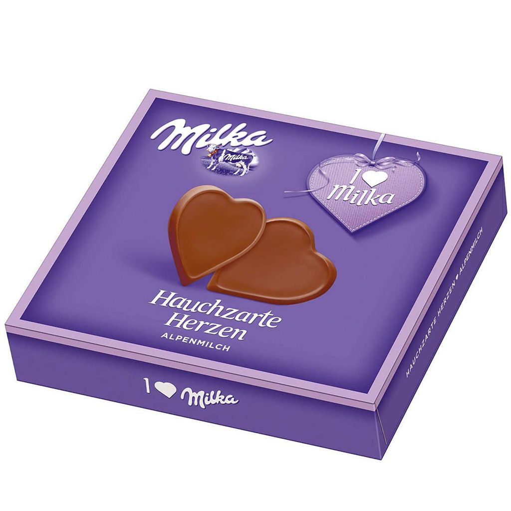 Milka Hauchzarte Herzen Alpenmilch 130g Produktbild 