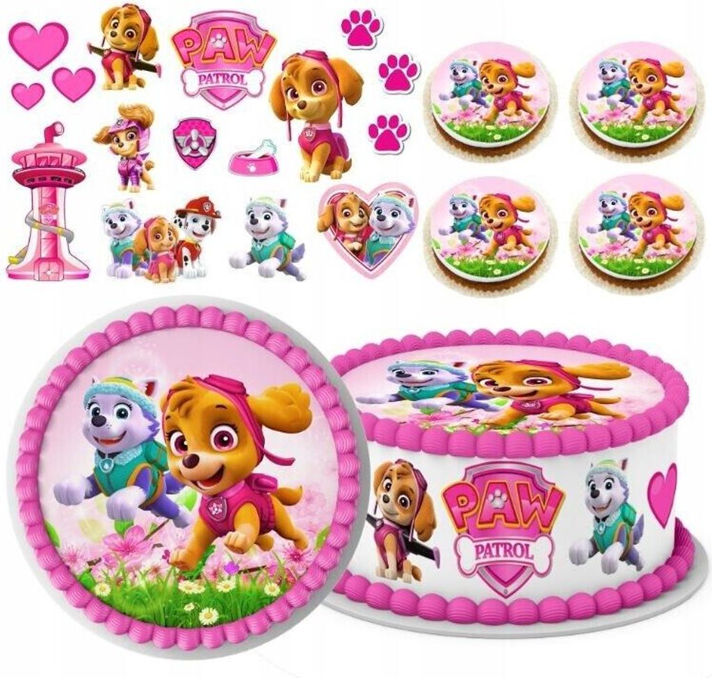 Paw Patrol Tortenaufleger - Essbare Deko Für Kindergeburtstage