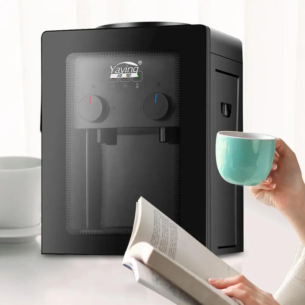 Distributeur d'eau électrique en acier inoxydable noir 3.5 à 18L