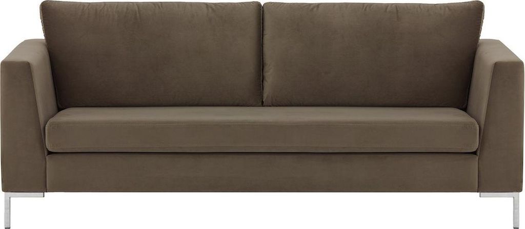 Dreisitzer-Sofa Gosena-Velluto 17-chromowany - metal