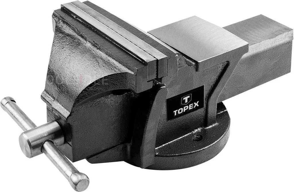 Étau TOPEX 150 mm avec mors en acier et enclume pour atelier de garage