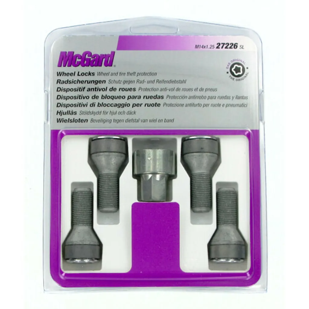 McGard Ultra High Security Kit 4 Antivols de Roues M14x1.25 Vis et Écrous