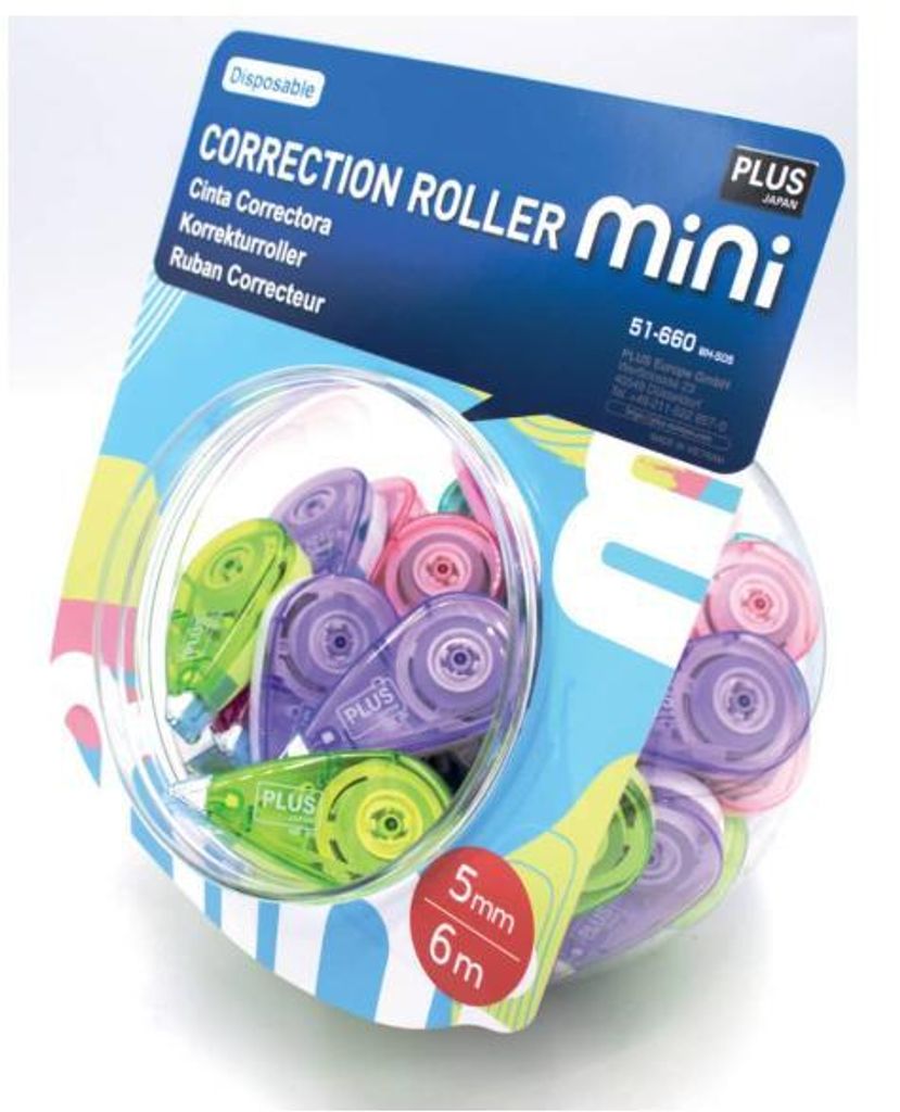 PLUS JAPAN Rouleau correcteur Mini Pastel 5 mm x 6 m Image du produit 