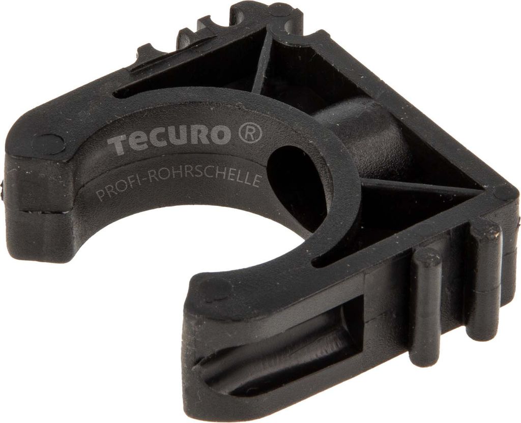 tecuro Rohrschelle - Rohrclip für Rohre & Schläuche, Ø 16 mm, erweiterbar
