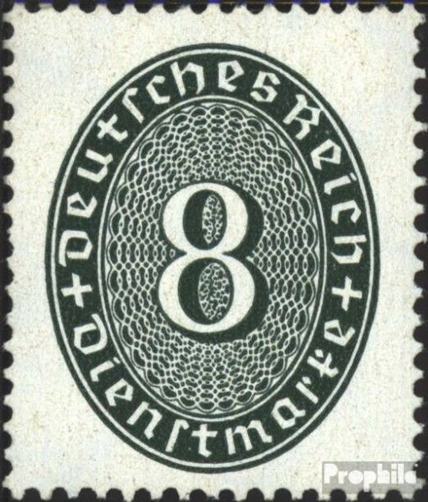 Briefmarken Deutsches Reich 1927 Mi D116 postfrisch Ziffern im Oval