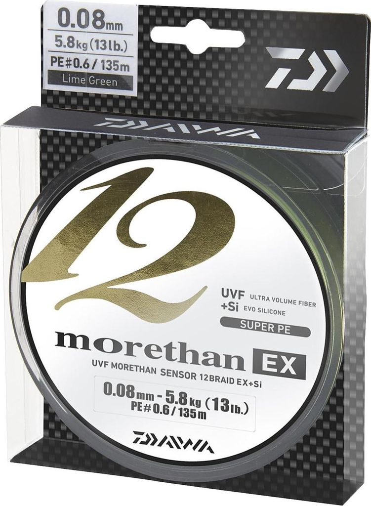 Daiwa Schnur Morethan 12, línea trenzada EX+SI, longitud Imagen del producto 