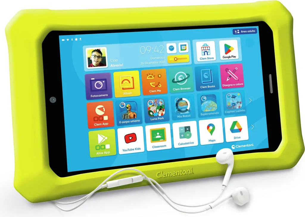 Clementoni Clempad 8" PRO Tablette Éducative 16 Go WLAN pour Enfants