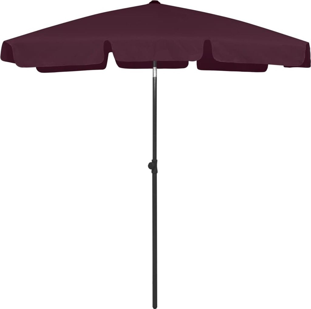 (Angebot 2026)Strandschirm/Sonnenschirm - Gartenschirm Marktschirm - Bordeauxrot 180x120 cm GermanyMöbel 47500 - Sonnenschirme