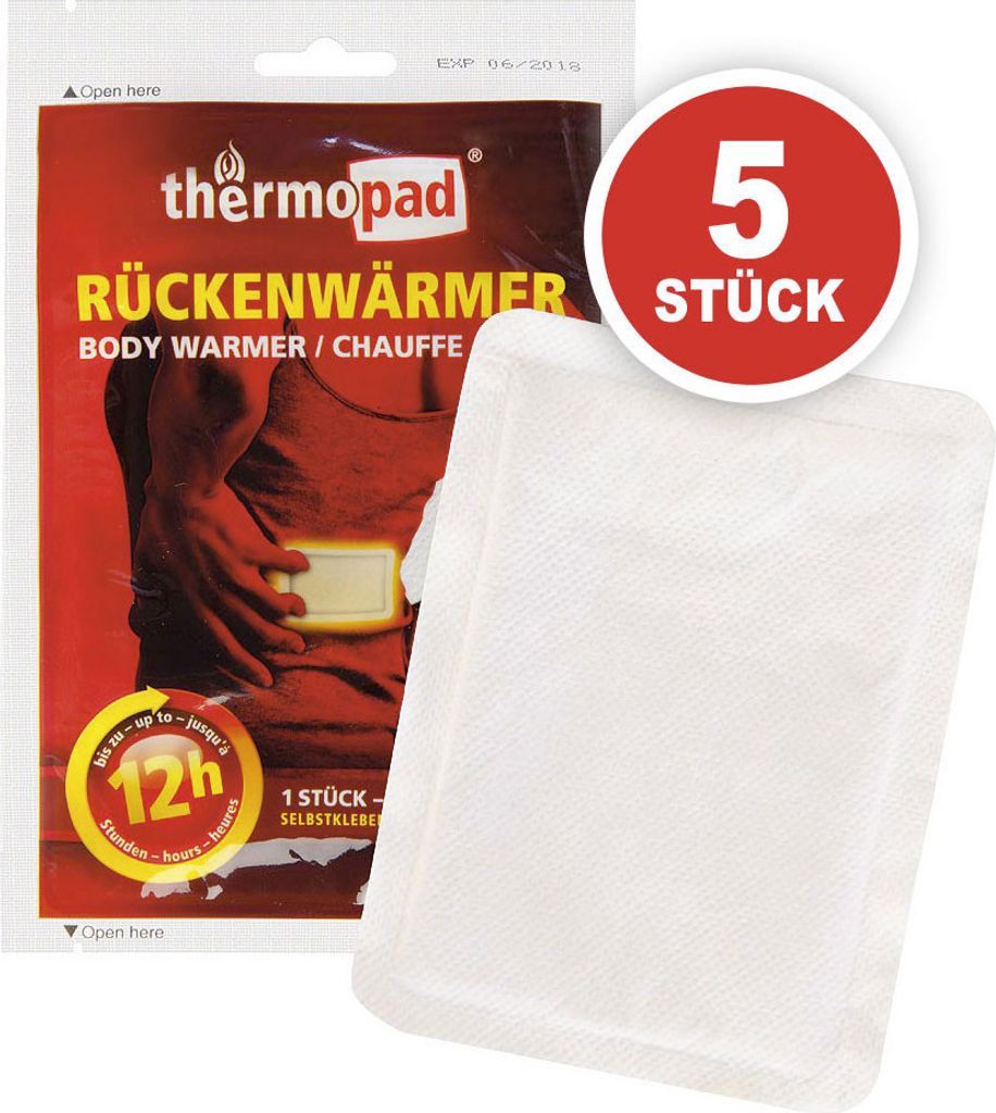 ThermoPad Rückenwärmer / Bodywärmer - 5 Stück