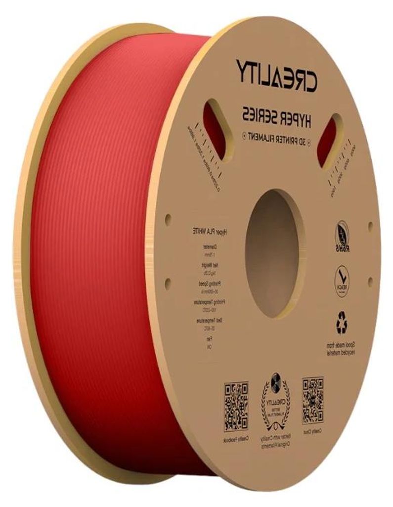Hilo de filamento PLA rojo, para impresión 3D (rojo, 1 kg, Imagen del producto 
