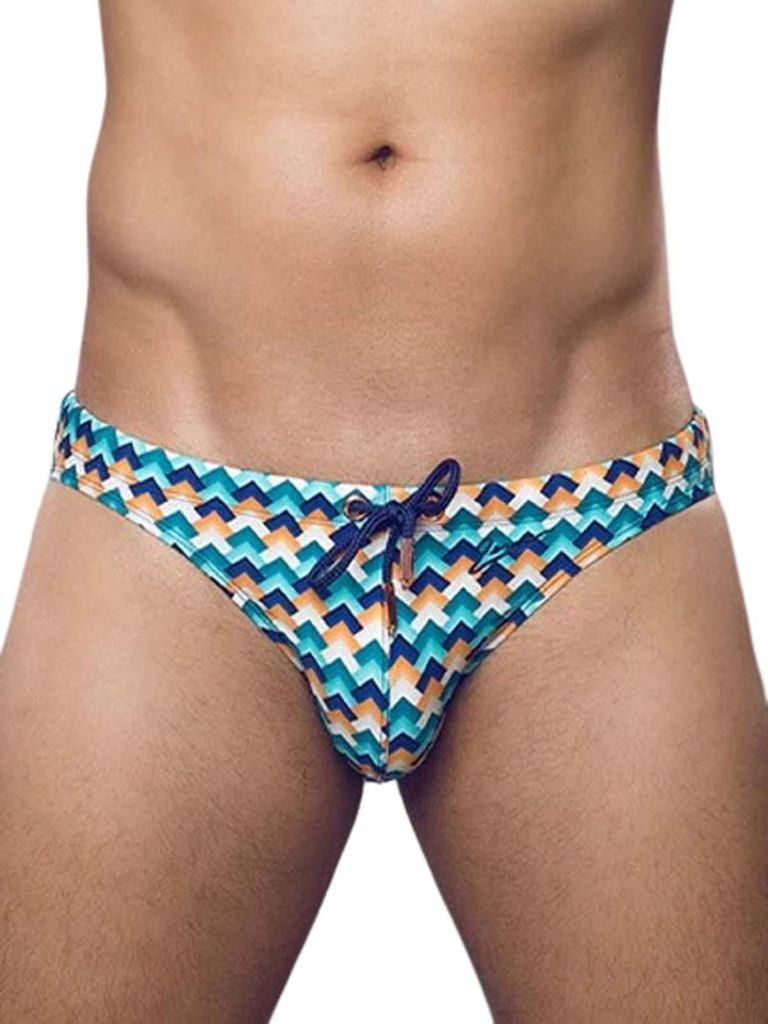 2Eros V20 Print Swim Brief Swimwear Chevy Blue S