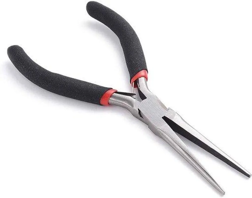 Pince à bijoux ronde en acier carbone pour montage et réparation pro