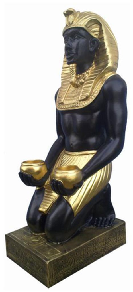Ägypten Skulptur Pharao Kunststoff Statue Figuren Statuen Antik Stil 55 cm Neu