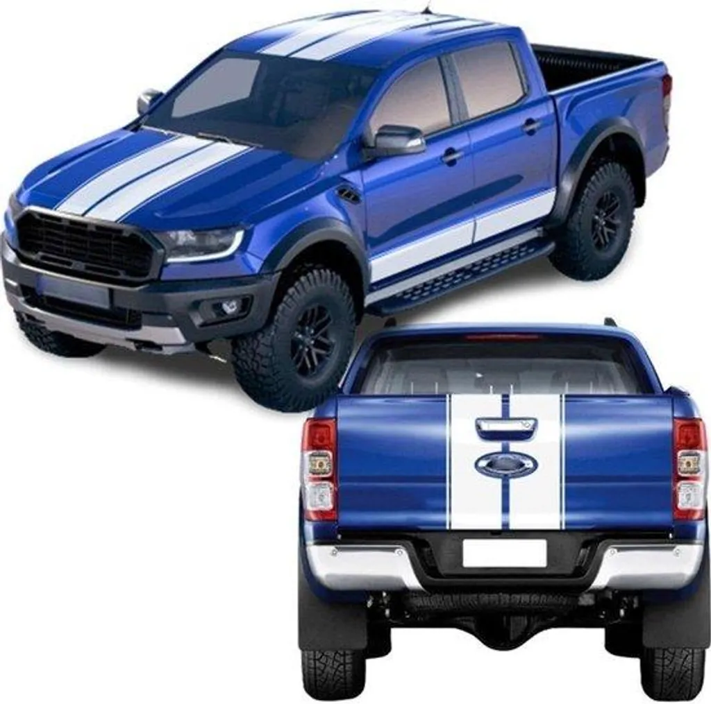 Stickers Vinyle Résistants pour Ford Ranger 2015-2018 - Motifs Cools