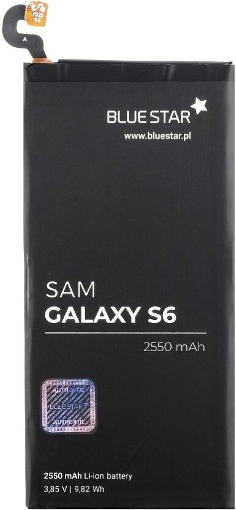 Bluestar Akku Ersatz kompatibel mit Samsung Galaxy S6 G920F 2550 mAh Austausch Batterie Accu EB-BG920ABE