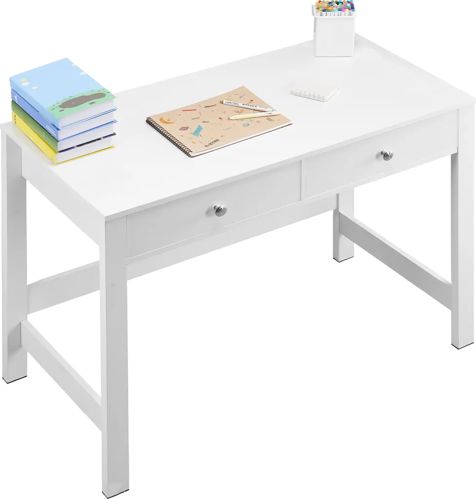 Table de Travail en Bois VEVOR Bureau Compact Rectangulaire pour Chambre