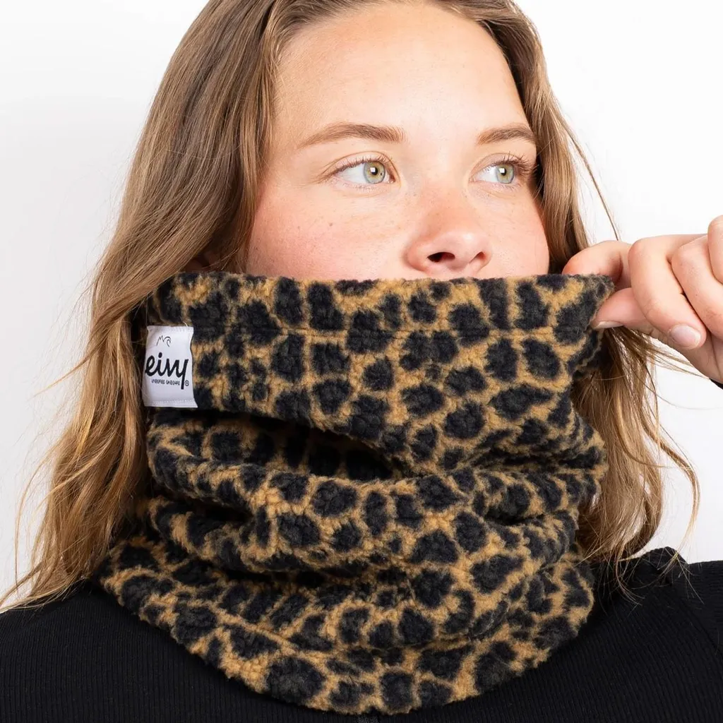 Eivy Beanie Sherpa Scaldacollo Donna Leopard - Qualità Svedese - 10