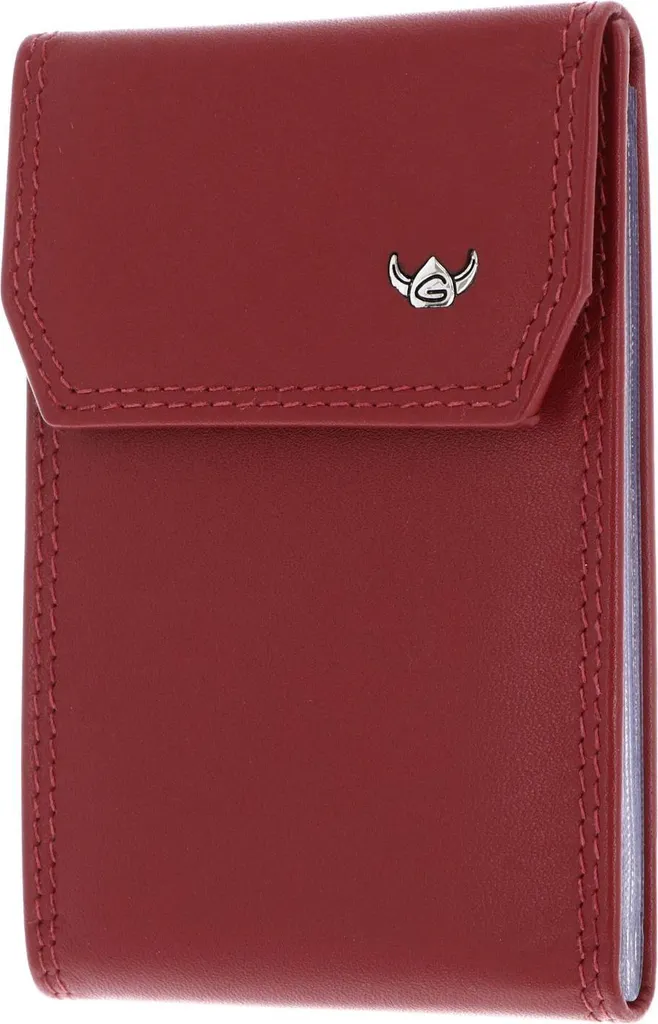 Golden Head Pelle porta carte di credito Polo RFID Protect Kartenetui 4425 Rot rosso scuro