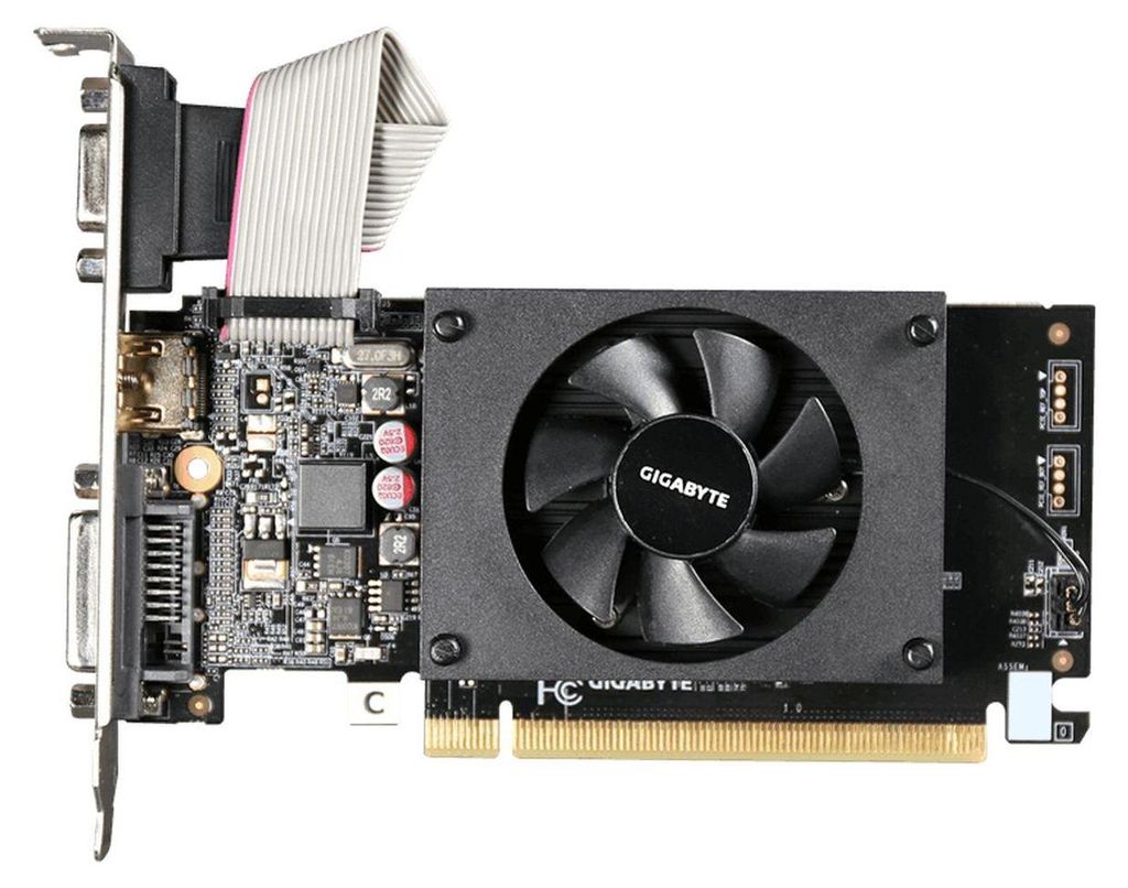Gigabyte GT710  N710D3-2GL         2 GB GDDR3 HDMI DVI LP Immagine del prodotto 