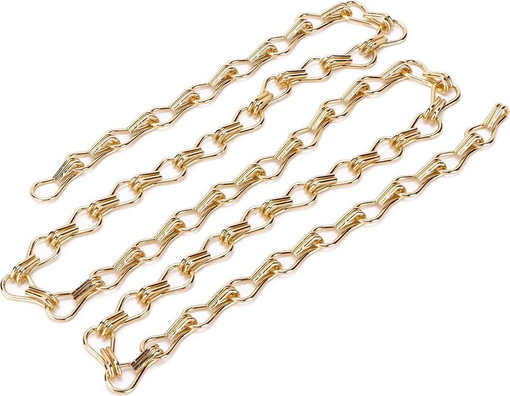 1 Meter lange goldene Kette für Hängeleuchten - Set von 2 Stück für Innen- und Außenpflanzen