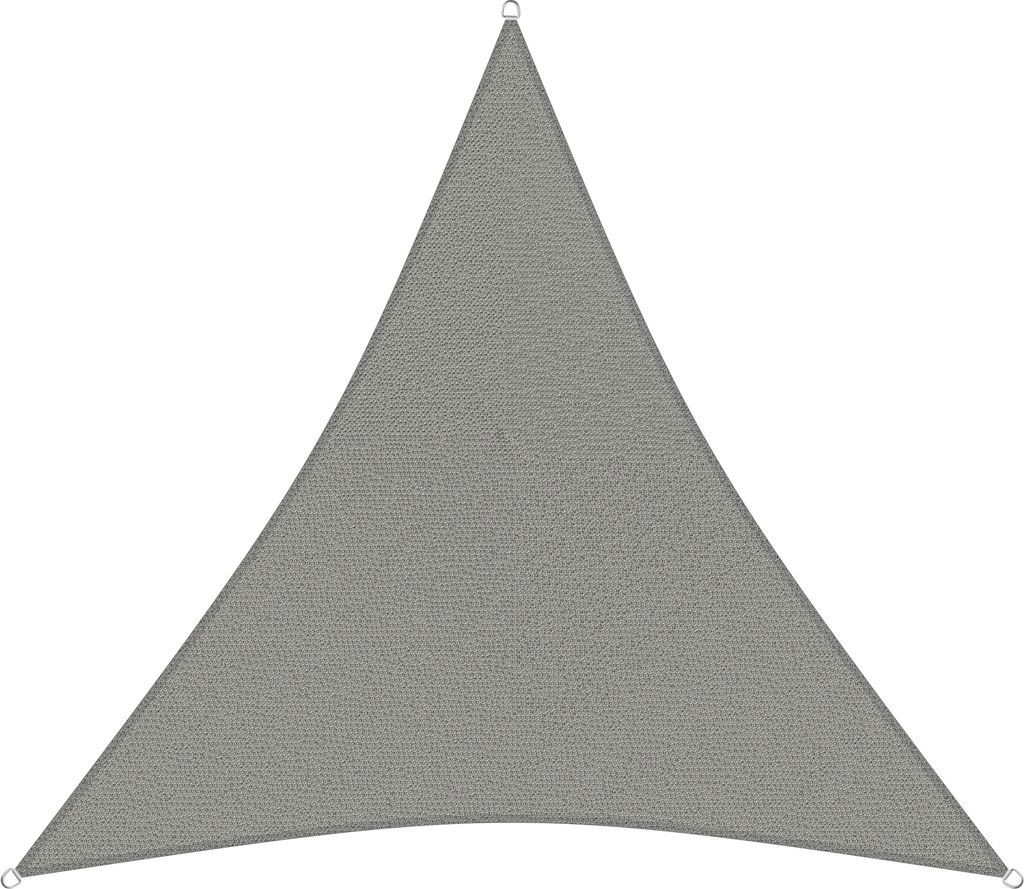 sunprotect 83227 Professional Sonnensegel 5 x 5 x 5 m Dreieck wind- & wasserdurchlässig, grausilber