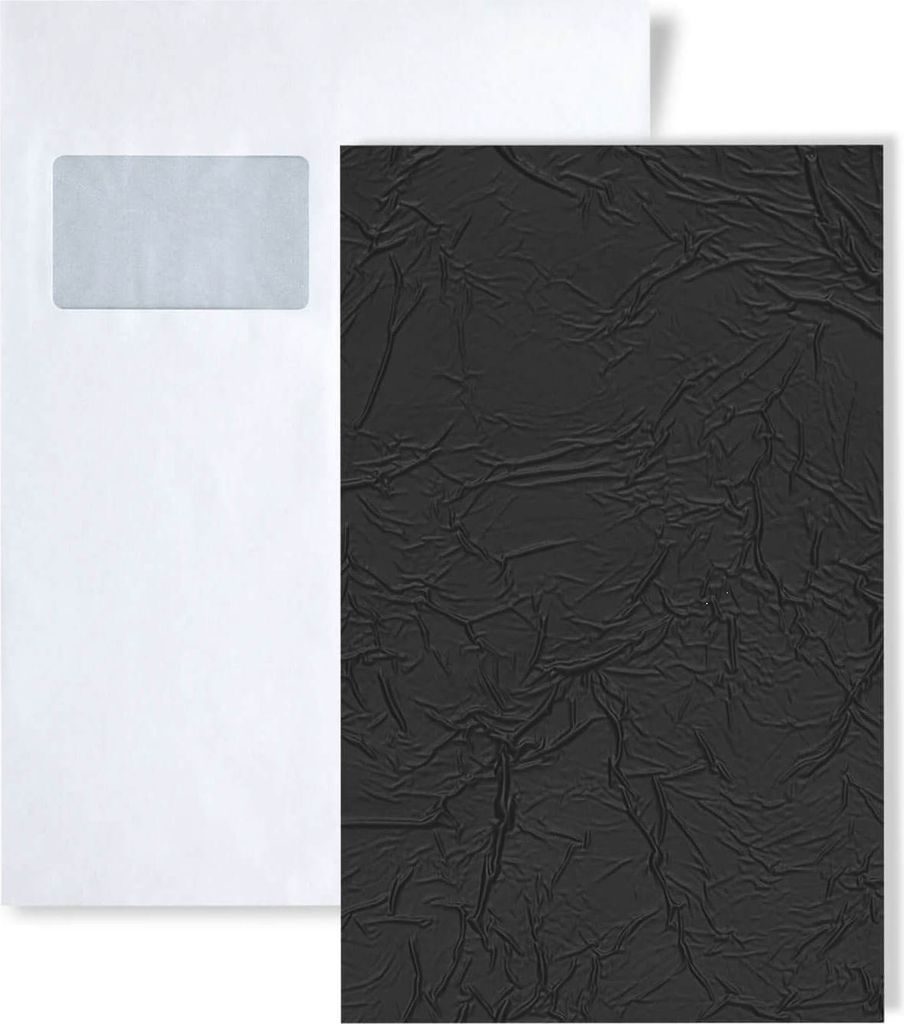 1 MUSTERSTÜCK WallFace S-24942 DIN A5 | Wandpaneel MUSTER CREPA Graphite Black