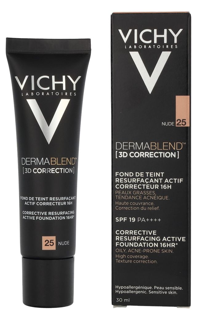 Vichy Dermablend 3D Correction, Röhre, Creme, Nude, Licht, Produktbild 