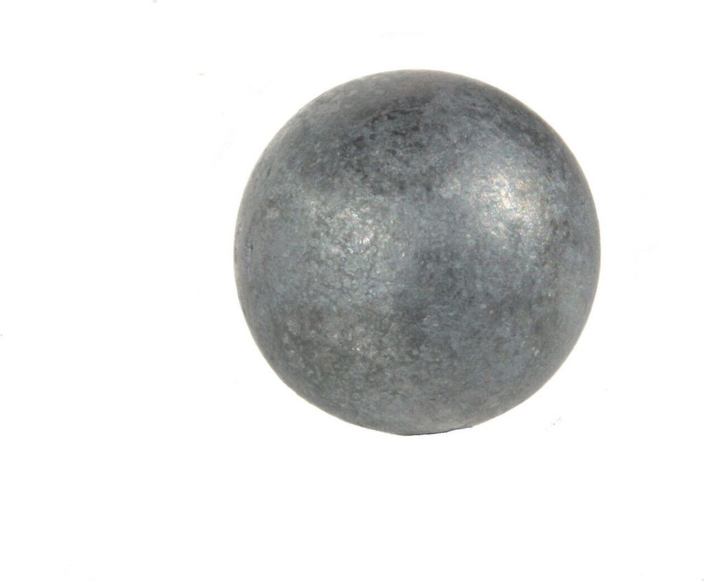 UHRIG 1x Eisen Vollkugel - massive Stahlkugel mit Ø 50 mm - geschmiedete Eisenkugel z. B. für Zaunpfosten - 1 Stück