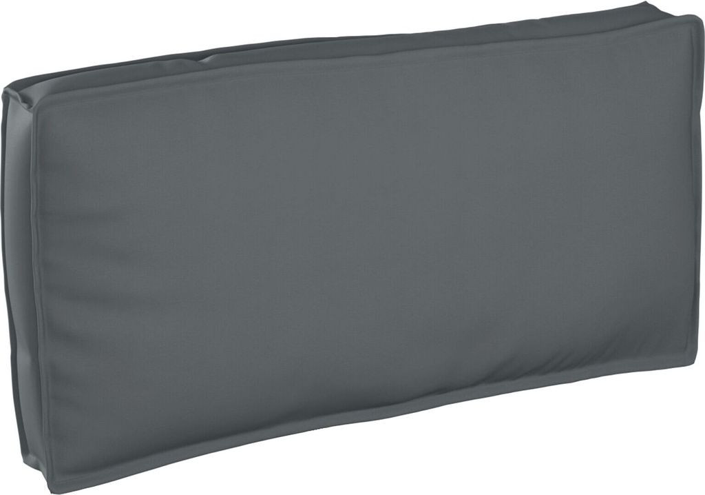 Möbel Palletkissen für Sitz/Rückenlehne Anthrazit 120x60x12 cm Oxfordstoff - Gartenmöbelauflagen 42001558