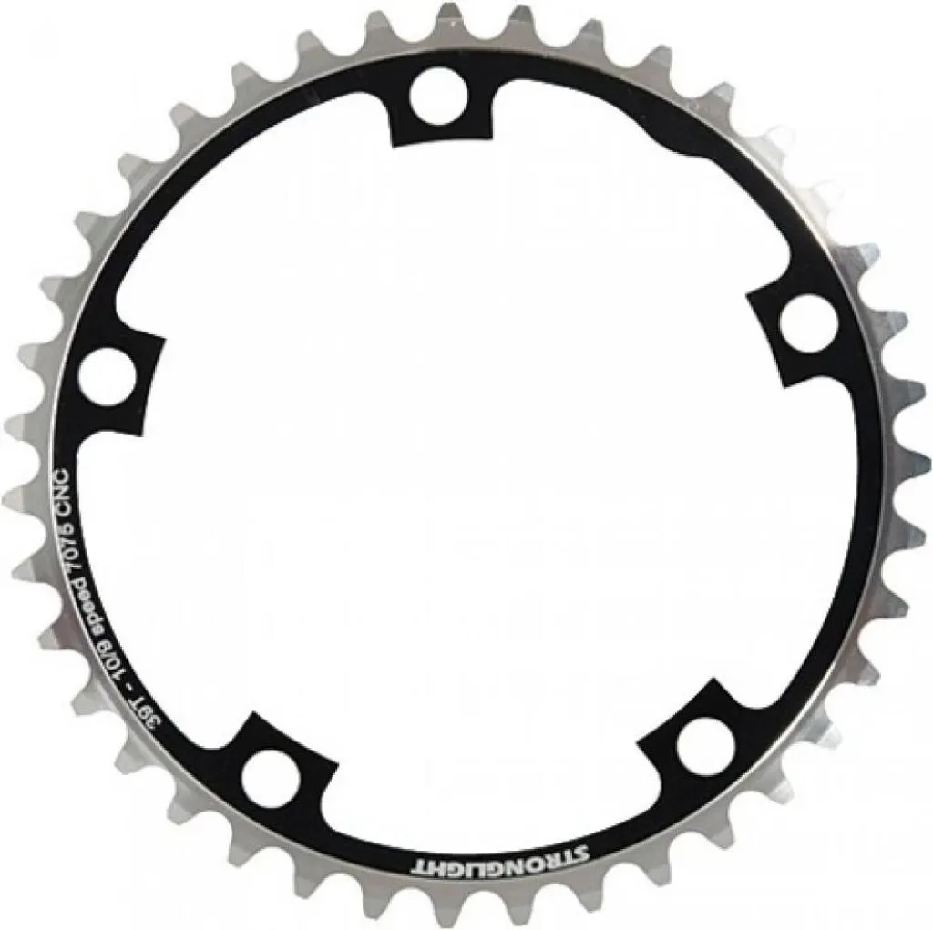 Plateau de vélo Stronglight 130mm 44 dents en alu noir