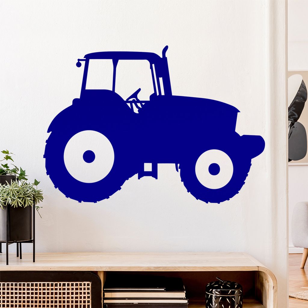 Landwirt Traktor Fahrzeug Wandtattoo Wandaufkleber Wall Sticker - Dekoration, Küche, Wohnzimmer, Schlafzimmer, Badezimmer