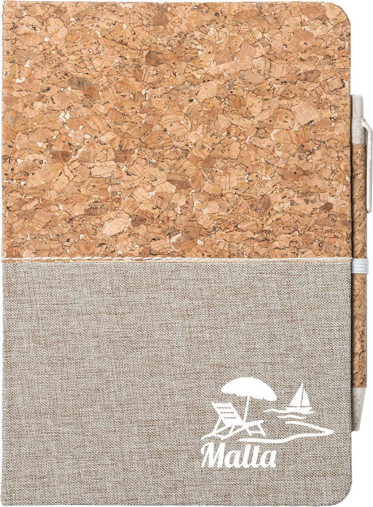 Huuraa Notizbuch A5 Malta Malta 80 Blatt inkl. Kugelschreiber Tagebuch Geschenkidee