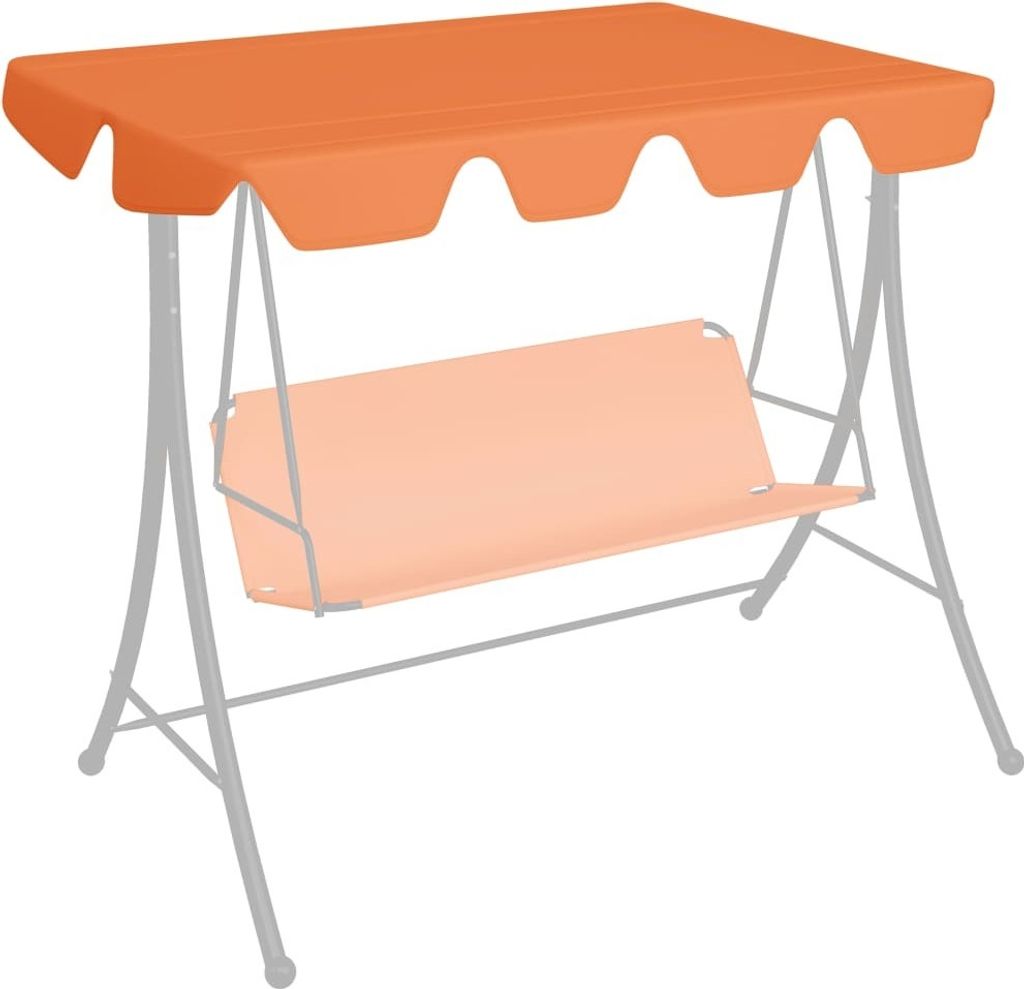 "2026 Promotion" Ersatzdach für Hollywoodschaukel Orange 150/130x105/70 cm - Pavillon Dächer und -Seitenteile CC5741