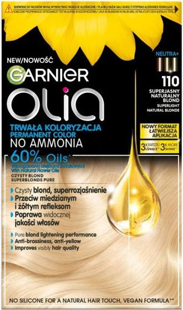 Garnier Olia Farba do włosów 110 Superjasny Naturalny Blond
