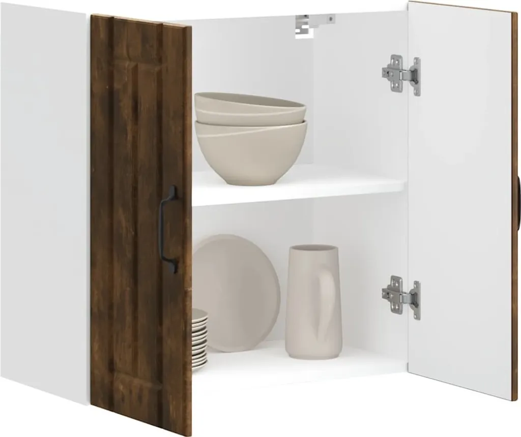 Pensile Design Lucca Rovere Fumé - Mobile Cucina di Lusso 80x80