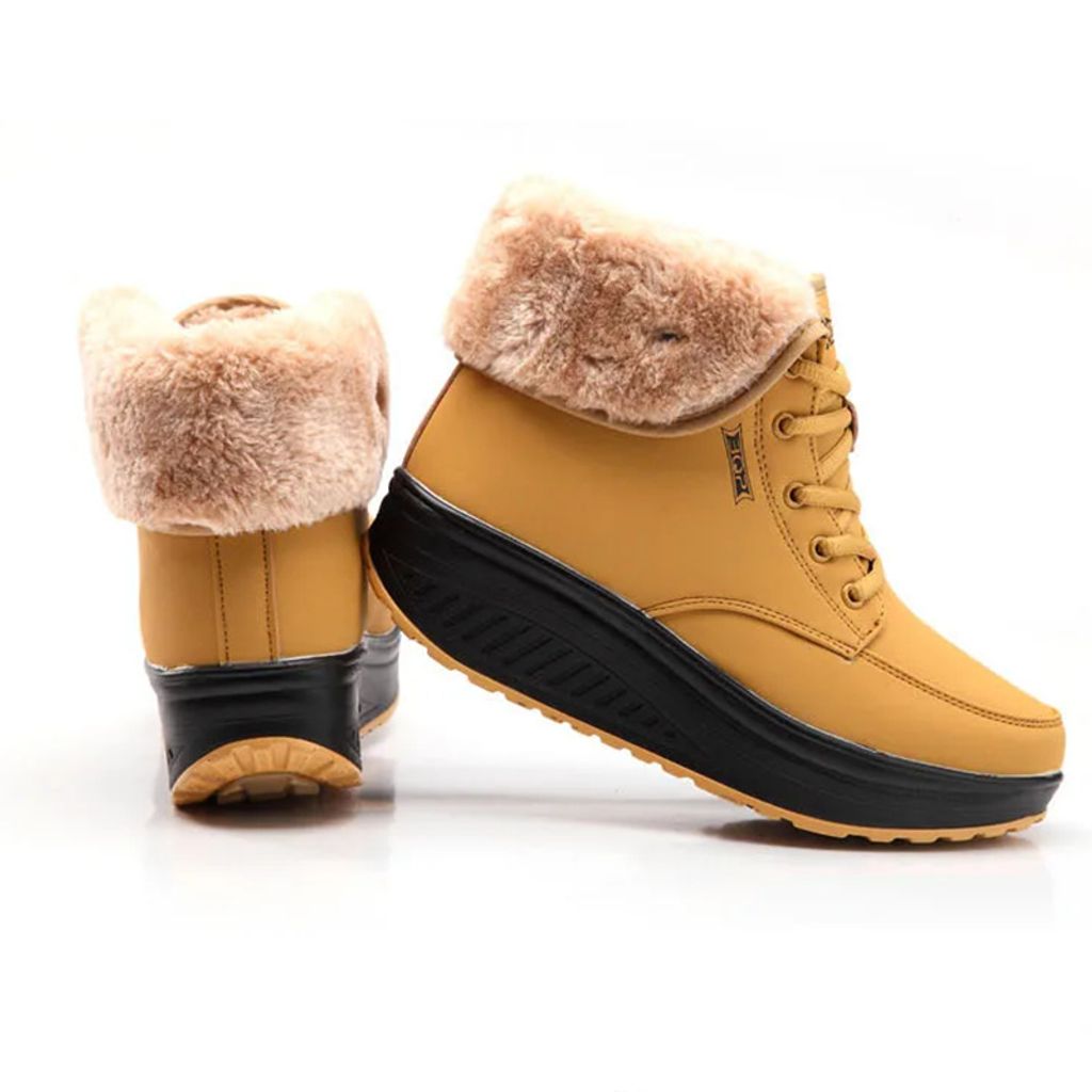 TIANPENG Rockige Baumwollstiefel aus Samt für Damen, Produktbild 4