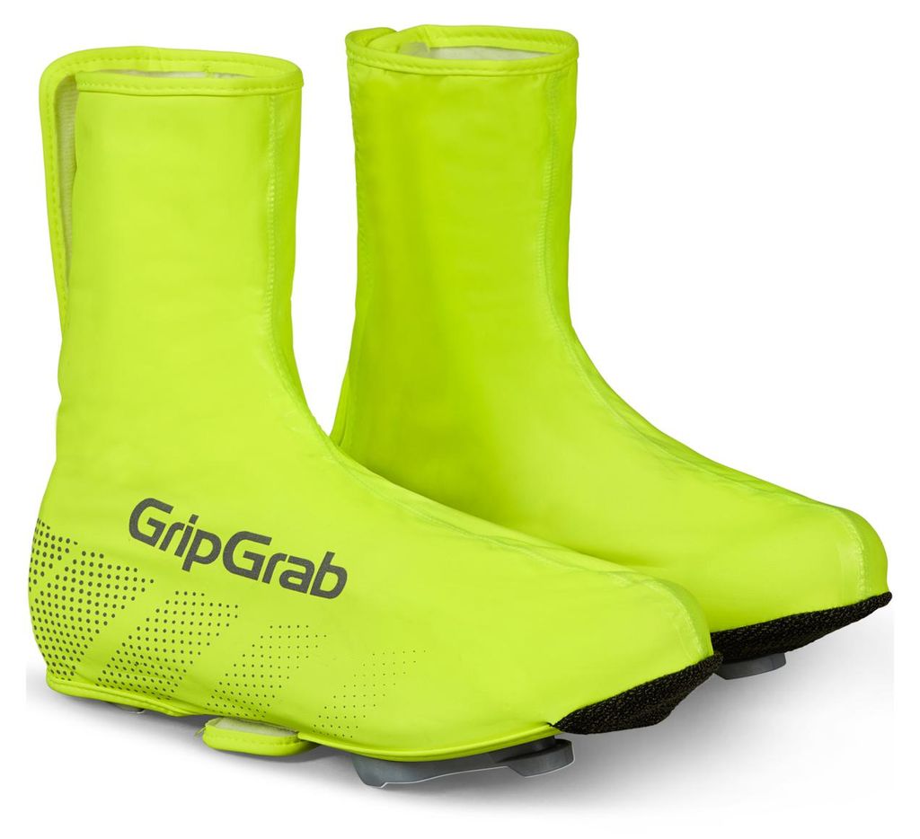 Gripgrab Ride Hi-vis wasserdichte Straßenschuhüberzüge Gelb – L – (42–43)